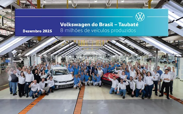Volkswagen Taubaté faz 8 milhões de carros: a fábrica que produziu seu primeiro carro (e vai fazer seu próximo também)