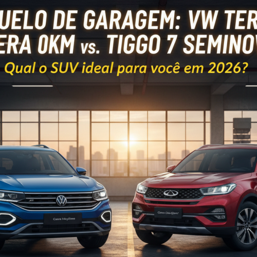Duelo de Garagem: VW Tera Highline 0km vs. Tiggo 7 Sport 2025 (Seminovo)