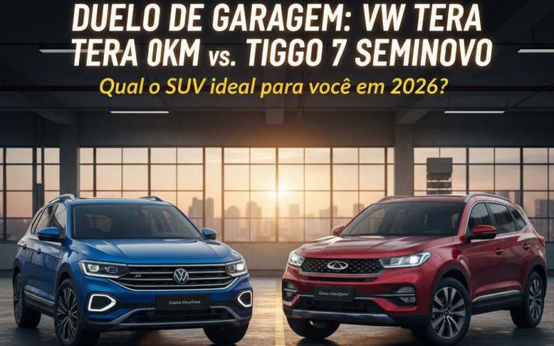 Duelo de Garagem: VW Tera Highline 0km vs. Tiggo 7 Sport 2025 (Seminovo)